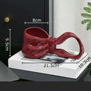 GobekUsa Bowknot Ceramic Coffee Mug Tea Cup Juice Container