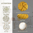 GobekUsa Knotted Ball Grey Throw Pillow for Bed Couch Living Room