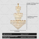GobekUsa Crystal Duplex Chandelier: Post-Modern Luxury Living Room Club Villa Lighting