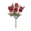GobekUsa 8-Head 30cm Pink Peony Silk Bouquet Wedding Home Decoration Flower Wall