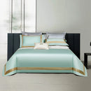 GobekUsa 1000TC Egyptian Cotton Luxury Bedding Set with Gold Embroidery - Solid Color