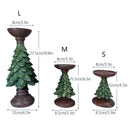 GobekUsa Christmas Tree Candle Holder: Festive Tabletop Decor Figurine