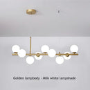 GobekUsa 9-Light Black LED Pendant Chandelier for Modern Living Spaces