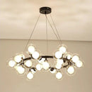 GobekUsa Gold LED Chandelier, Modern Pendant Light for Living Room, Kitchen, Bedroom, Dining Room