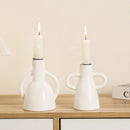 GobekUsa Geometric Ceramic Candle Holder Ornaments - Home Decor Accessories