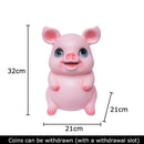 GobekUsa Cartoon Pig Child Savings Jar Piggy Bank Desk Decoration Resin Sculpture