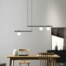 GobekUsa Linear Minimalist Chandelier Pendant Light for Living Room, Dining Table Ceiling Decor