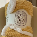GobekUsa Cozy Jacquard Coral Fleece Blanket
