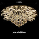 GobekUsa Dimmable LED Crystal Chandelier Chrome Ceiling Light Fixture