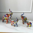 GobekUsa Elephant Resin Art Statue Collection for Home Office Decor