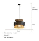 GobekUsa Handmade Hemp Rope Chandelier Pendant Light for Restaurant and Cafe