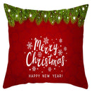 GobekUsa Christmas Santa Claus Snowflake Pillow Cover 18x18inch