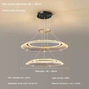 GobekUsa LED Ring Ceiling Chandelier: Luxury Villa Pendant Light for Living & Dining Rooms