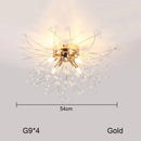 GobekUsa Dandelion Chandelier: Nordic Minimalist Wrought Iron LED Indoor Light for Living Room