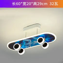 GobekUsa Cartoon Skateboard Ceiling Light for Children's Room