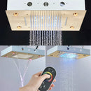GobekUsa 3-Way Shower System with Rainfall Waterfall Head and Bathtub Mixer Tap.