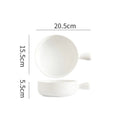 GobekUsa Ceramic Single Handle Salad Bowl, Microwave Safe for Breakfast, Dessert, Soup