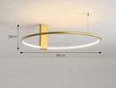 GobekUsa Circular LED Ceiling Light for Bedroom - 360 Degree Rotation