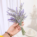 GobekUsa Lavender Wedding Wreath Artificial Flowers Home Decor Craft Fake Plants
