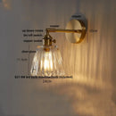 GobekUsa Clear Glass Copper Knob LED Wall Lights | Modern Nordic Design
