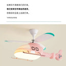 GobekUsa Helicopter Aircraft Ceiling Fan Children's Chandelier Blue Pink Light Kids' Room