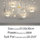 GobekUsa LED Chandelier: Modern Smart Remote Ceiling Light for Living Room Bedroom Dining Kitchen