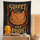 GobekUsa Halloween Cat Tapestry Wall Hanging for Sweet & Spooky Home Decor