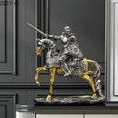 GobekUsa Heavy Armored Knight Resin Statue Decoration for Desk and Room Aesthetic