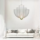 GobekUsa Grid Meshmatics Dimmable LED Chandelier Pendant - Modern Metal Design