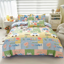 GobekUsa Happy Little Dog Duvet Set with Sheet Pillowcases Queen/King Single Double Bedding