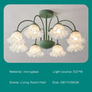 GobekUsa 2024 Modern Green White Chandelier Ceiling Hanging Lamp for Living Room Dining Bedroom