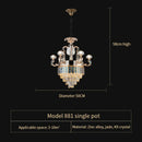GobekUsa Crystal Candle Chandelier: Modern European Living Room Lighting