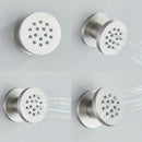 GobekUsa Brass Body Round Shower SPA Jets for Luxurious Bathroom Massage Experience