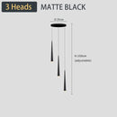 GobekUsa Black LED Ceiling Chandelier: Stylish Staircase Lighting for Home Decor & Living Room
