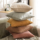 GobekUsa Cotton Linen Peach Orange Grey Ivory Pillow Cover for Living Room Eco-friendly