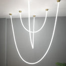 GobekUsa LED Chandelier: 360-degree Silicone Pendant Light for Home, Restaurant, Office, Hotel