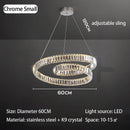 GobekUsa Crystal Chandelier LED Light Fixture, Luxury Decor Hanging Lamp, Modern Home Lighting