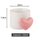 GobekUsa Love Heart Ceramic Mugs 330ml Dining Coffee Tea Cup Juice Container