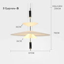 GobekUsa LED Saucer Chandelier: Modern Personality for Home Decor, Living Room, Dining Table