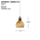 GobekUsa Gourd Glass Pendant Lamps Clear Amber Modern Dining Room Hanging Lights