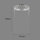 GobekUsa Clear Glass Cylinder Lamp Shade for E27 E26 Socket - Vanity Chandelier Floor Light