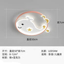 GobekUsa Kids Crescent Moon Rabbit Ceiling Chandelier LED Bedroom Light