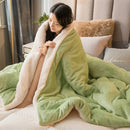 GobekUsa Cozy Dual Use Flannel Duvet Cover - Autumn Winter Warmth Blanket Quilt