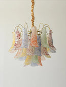 GobekUsa Crystal Chandelier: French Light Luxury Retro Color Living Room Villa Dining Room Lamps
