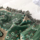 GobekUsa Bohemian Cotton Sofa Throw Blanket - Double Side Bed Cover & Cushion - All Seasons Quilt