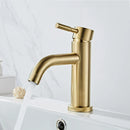 GobekUsa Gold Basin Faucet: Stainless Steel Single Handle Mixer for Bathroom and Kitchen