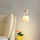 GobekUsa Astronaut Moon LED Pendant Light for Children's Room and Study