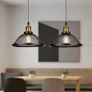 GobekUsa Black Iron Net-Cage Kitchen Pendant Light with LED for Bedroom & Living Room