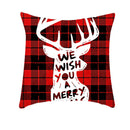 GobekUsa Christmas Cushion Cover 45x45cm Xmas Pillowcase for Sofa - Happy New Year 2023