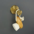 GobekUsa Brushed Gold Bathroom Set: Towel Bar, Toilet Paper Holder, Hook - Wall Mount Kit